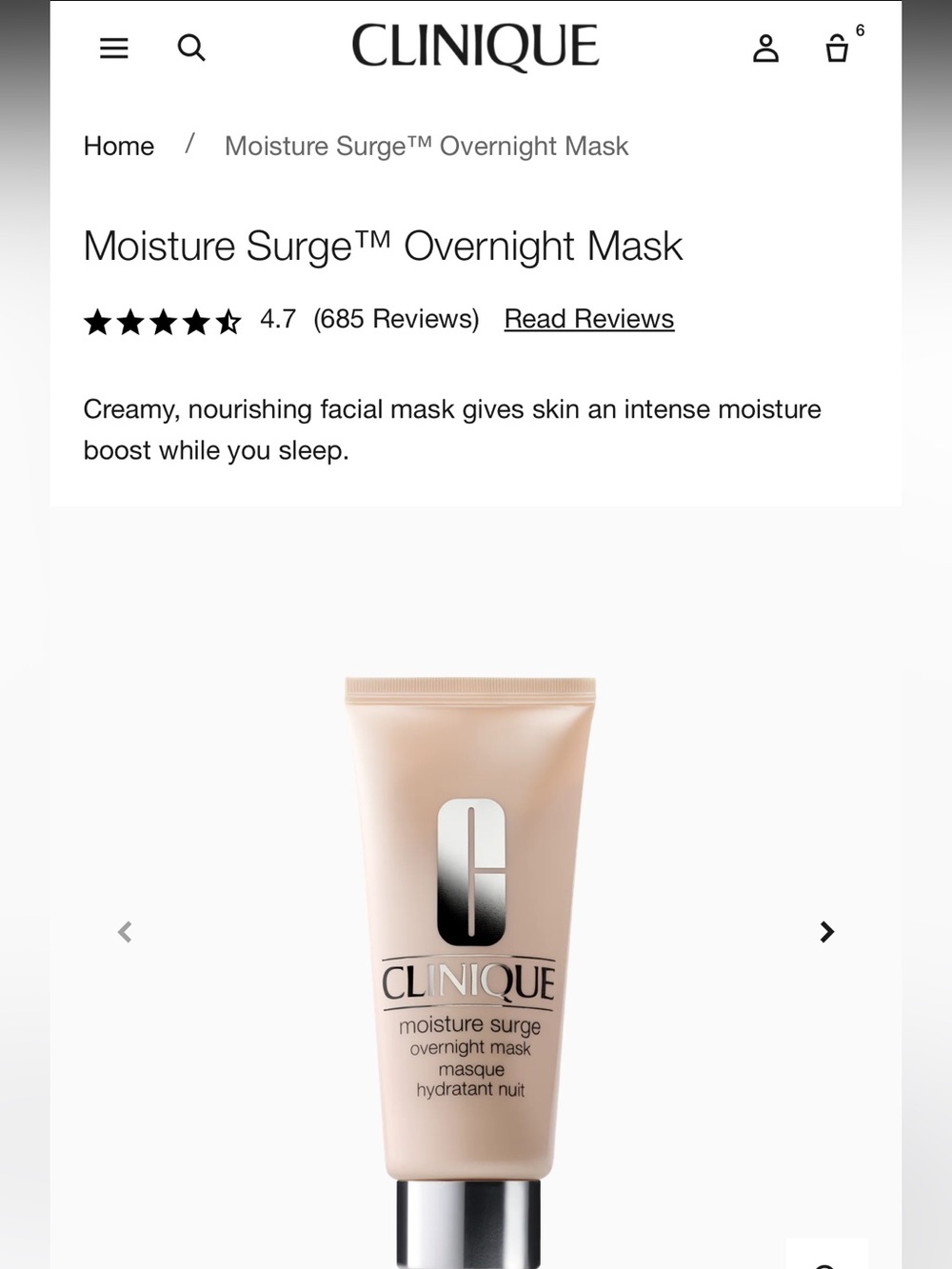 Clinique Moisture Surge Overnight Mask 1oz/30ml